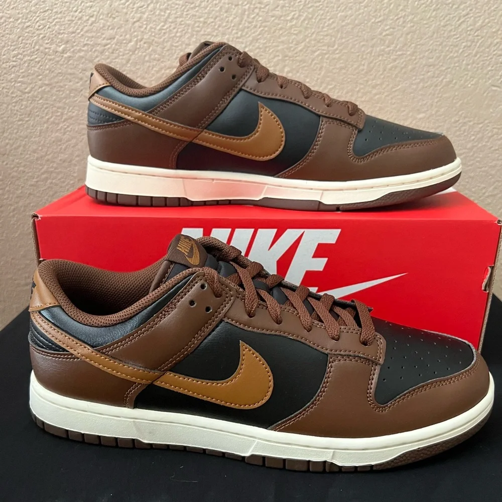 Nike Dunk Low Retro Men’s Sneakers British Tan/Cacao Wow HF5441-004 Size 11 BNIB - Picture 1 of 13